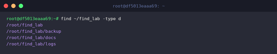 find ~/find_lab -type d