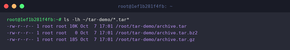 ls -lh ~/tar-demo/.tar