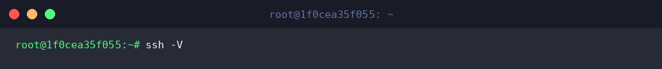 ssh -V
