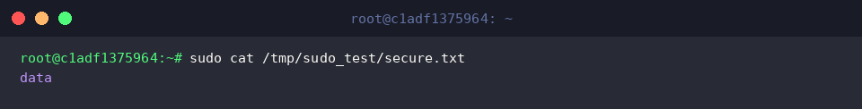 Prüfung des Dateiinhalts als Root