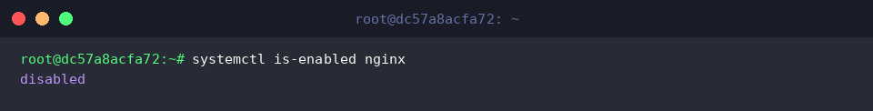 Confirming disabled status after link cleanup