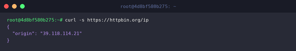 Running curl in silent mode to isolate data output