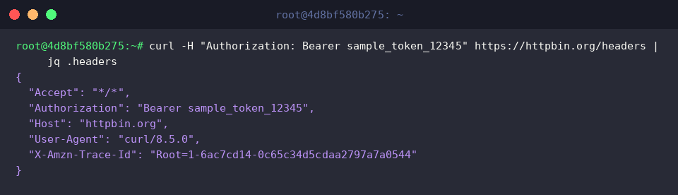 Injecting Bearer token authorization header in API request
