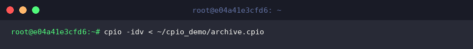 Wiederherstellung der Quelldateien aus dem Archiv