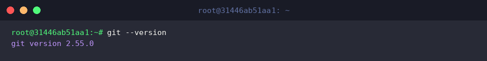 Installierte Git-Version prüfen