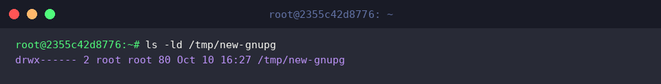 Verifying directory ownership and mode 700 flags
