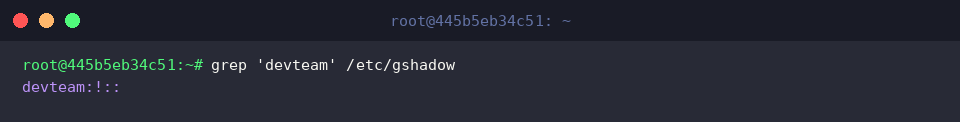 Sicherheitsrelevante Attribute in der Datei /etc/gshadow