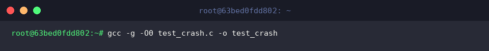 Kompilierung mit Debug-Flags via GCC