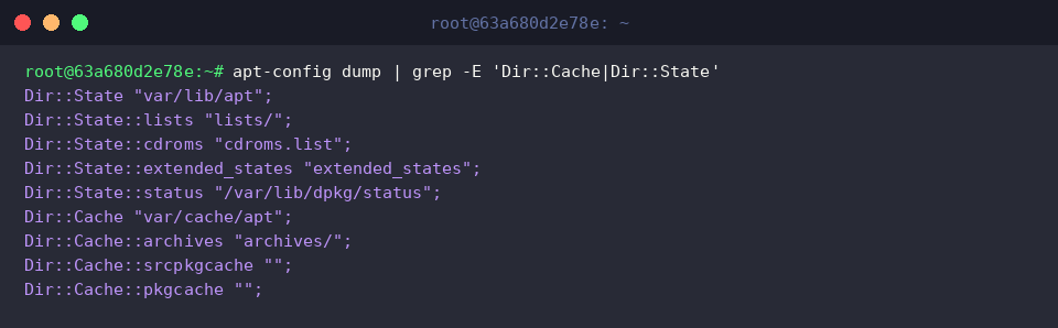 Filter cache and state directory paths