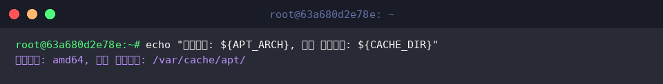 Verify shell variable assignments
