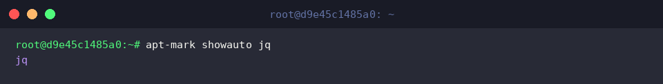 apt-mark showauto jq