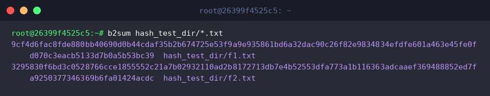 Batch checksum calculation with wildcards