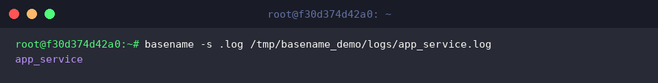 Removing extensions explicitly with the -s flag