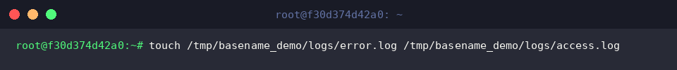 Creating supplementary log files for batch demonstration