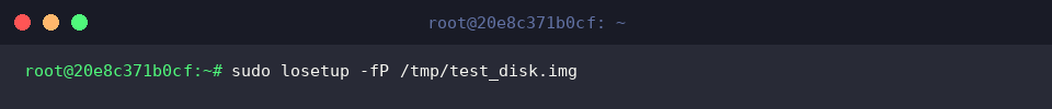 Loopback-Einbindung mit losetup ausführen