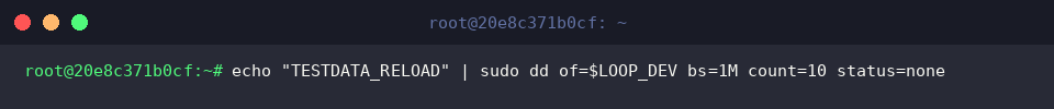 Erneutes Befüllen von Testdaten
