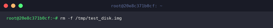 Löschen der temporären Imagedatei