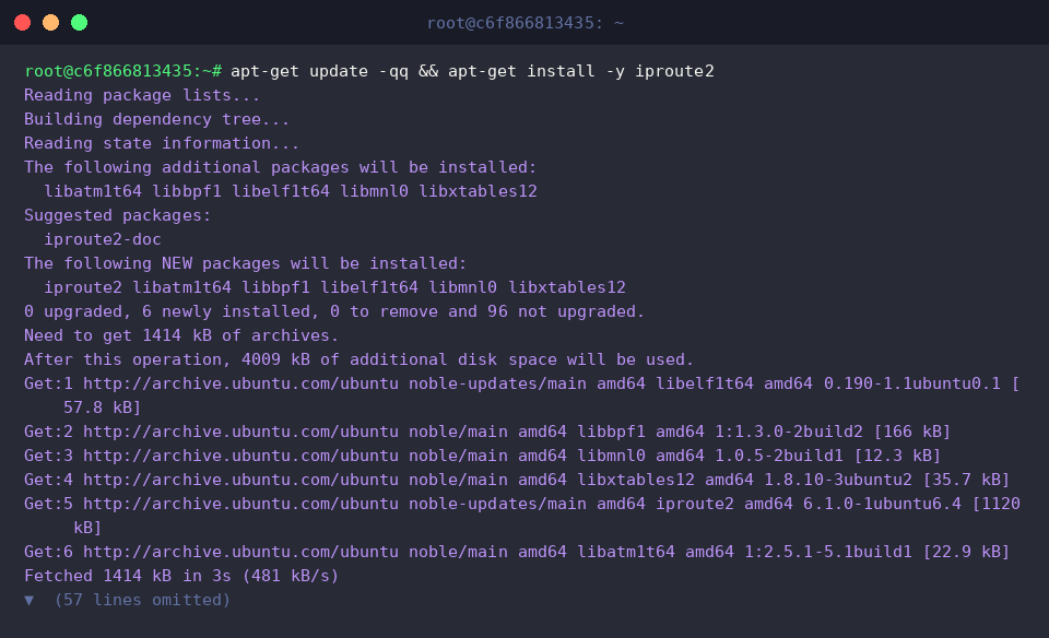 iproute2-Paket auf Ubuntu installieren