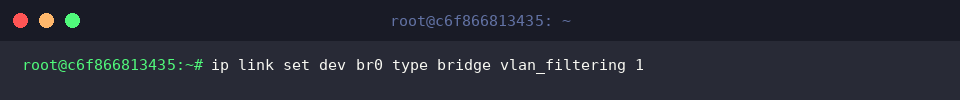 802.1Q VLAN-Filterung auf br0 einschalten