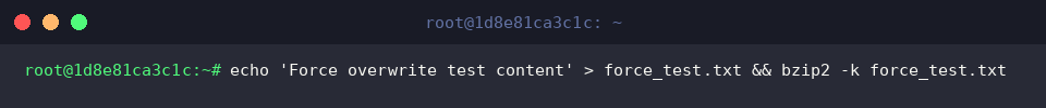 Setting up duplicate file for overwrite test