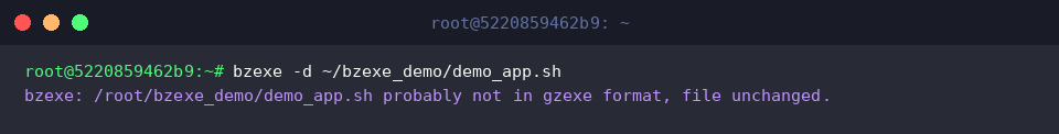 bzexe -d ~/bzexe_demo/demo_app.sh