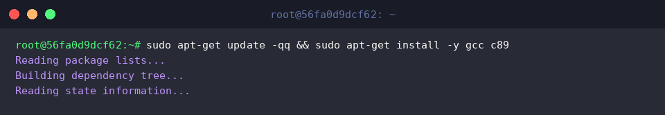 Installation von gcc und c89 via apt