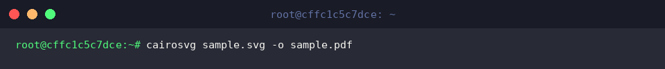 cairosvg sample.svg -o sample.pdf