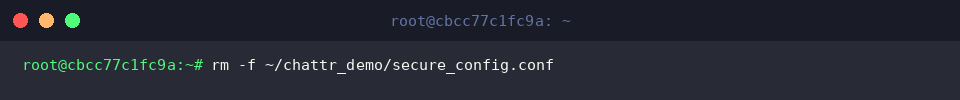 rm -f ~/chattr_demo/secure_config.conf