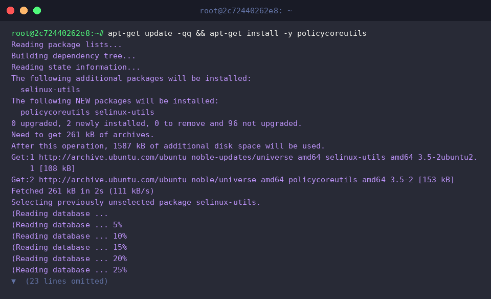 SELinux-Tools installieren