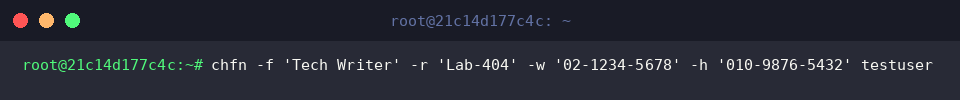 Update multiple GECOS fields simultaneously with chfn
