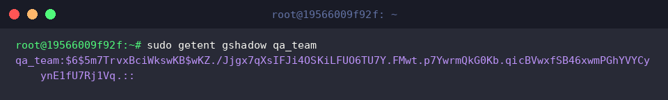 Prüfung des aktualisierten Hashes für qa_team
