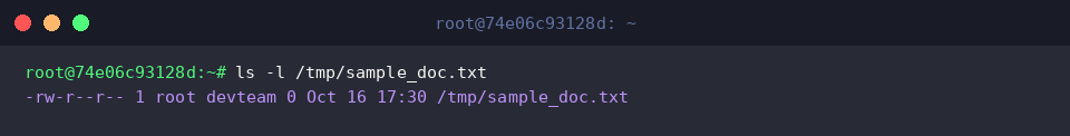 ls -l /tmp/sample_doc.txt