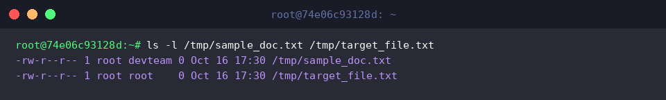 ls -l /tmp/sample_doc.txt /tmp/target_file.txt