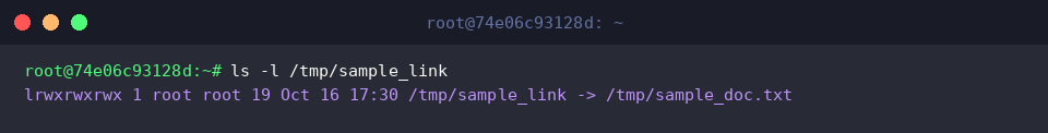ls -l /tmp/sample_link
