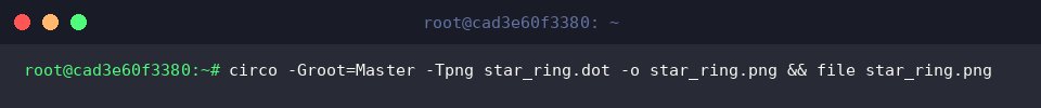 Pinning the central root node using circo options