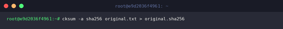Save SHA256 hash digest into an external file