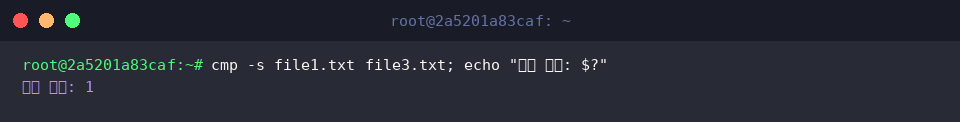 Capture non-zero exit code on mismatched files