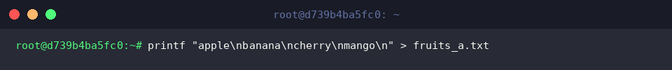 Generate first sorted fruit dataset