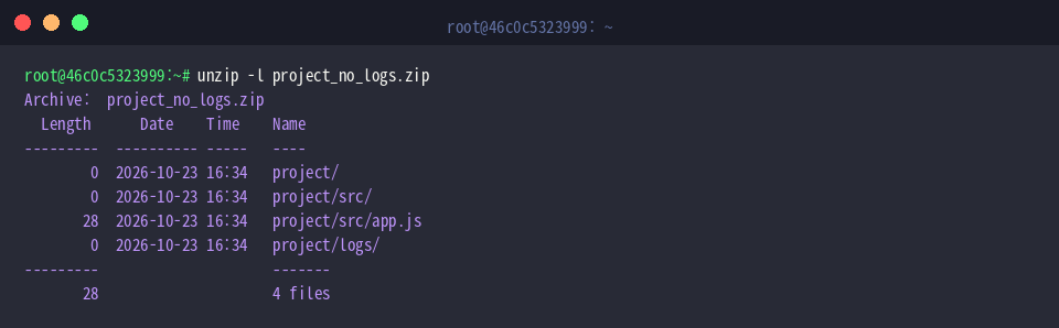 unzip -l project_no_logs.zip