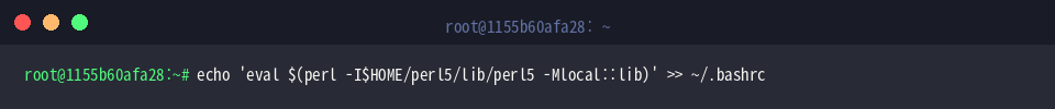 Persistierung in der bashrc
