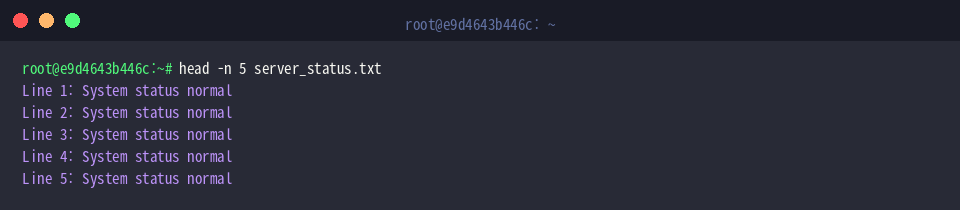 head -n 5 server_status.txt