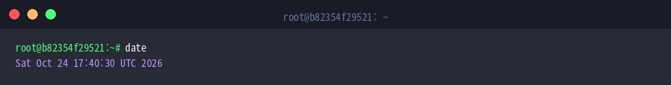 Standard date output