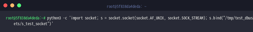 Simulation eines verwaisten UNIX-Sockets via Python