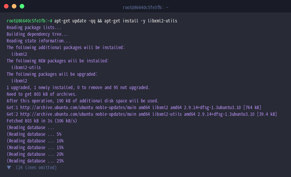 Installing libxml2-utils for XML introspection parsing