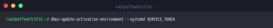 Synchronisation mit D-Bus und systemd –user