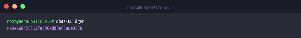 Generating a subsequent unique identifier via dbus-uuidgen