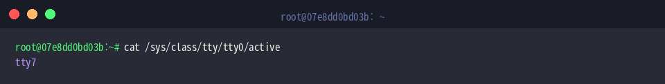 Querying sysfs for the current active tty designation